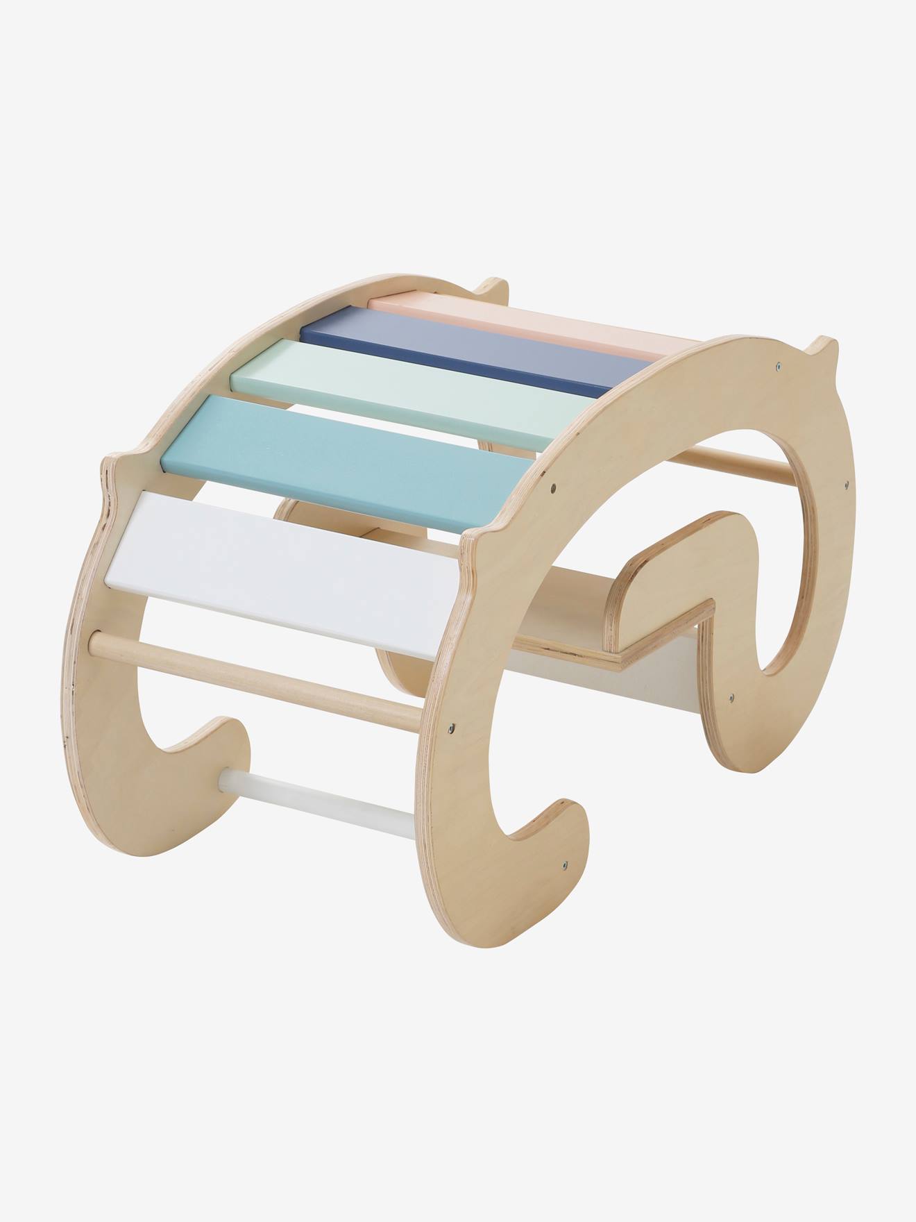 Bascule d'intérieur en bois FSC® beige moyen uni avec decor (Vertbaudet) - Image 2