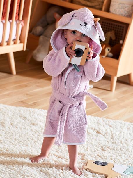 Peignoir De Bain Bebe Lapine Oeko Tex Parme Vertbaudet