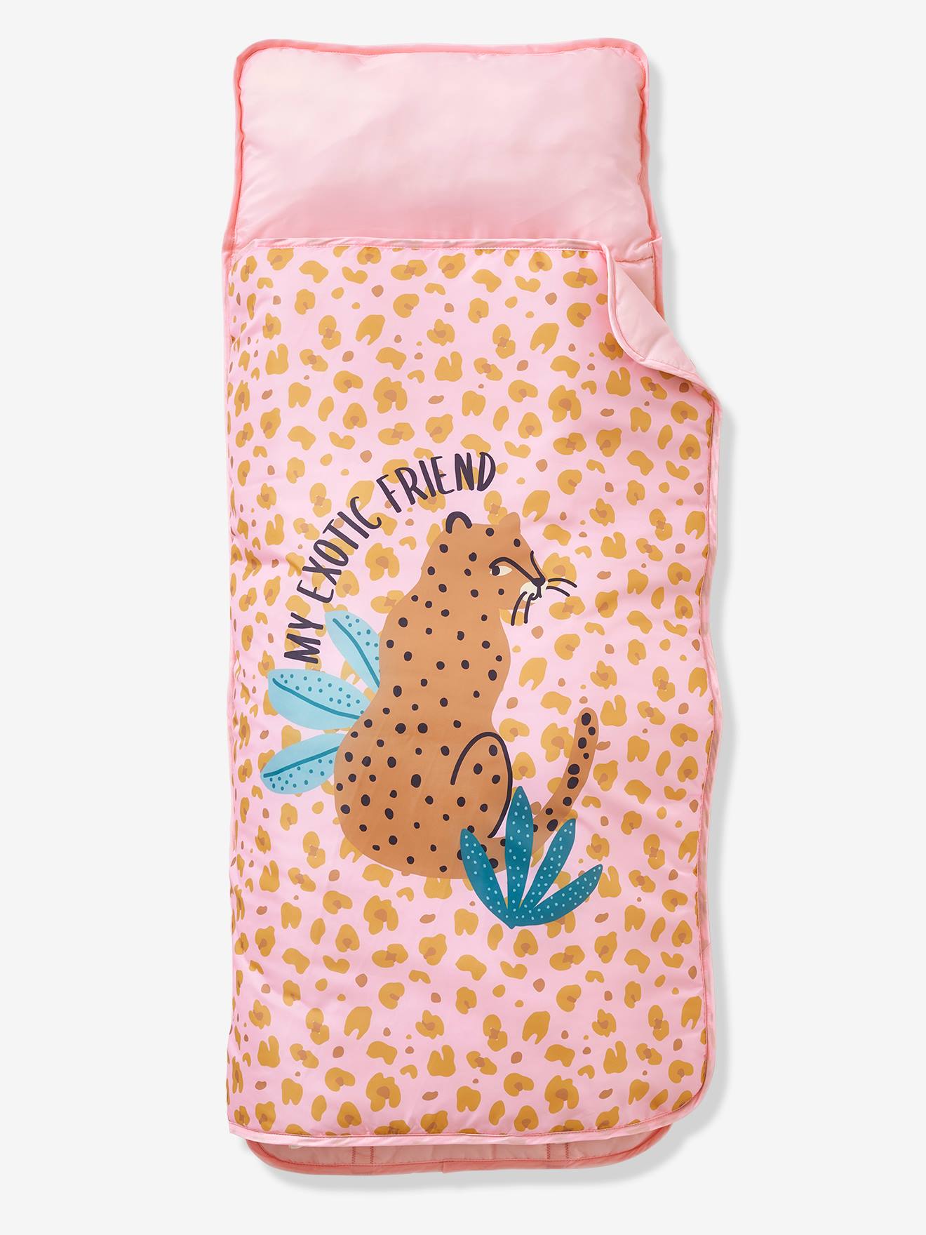 Cosy Wrap en polyester avec oreiller intégré LEOPARD rose / multicolore