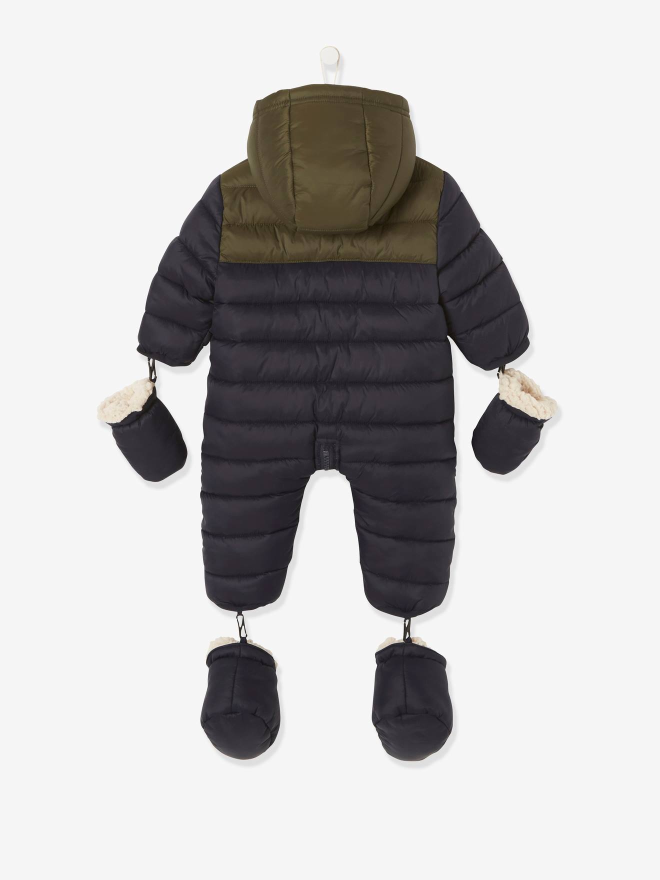 Combi-pilote bébé doublée et matelassée encre (Vertbaudet) - Image 2