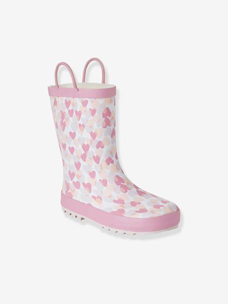 VERTBAUDET Bottes De Pluie Rayées Bébé Vert Sauge - Taille 23 Avec Motif Mouette