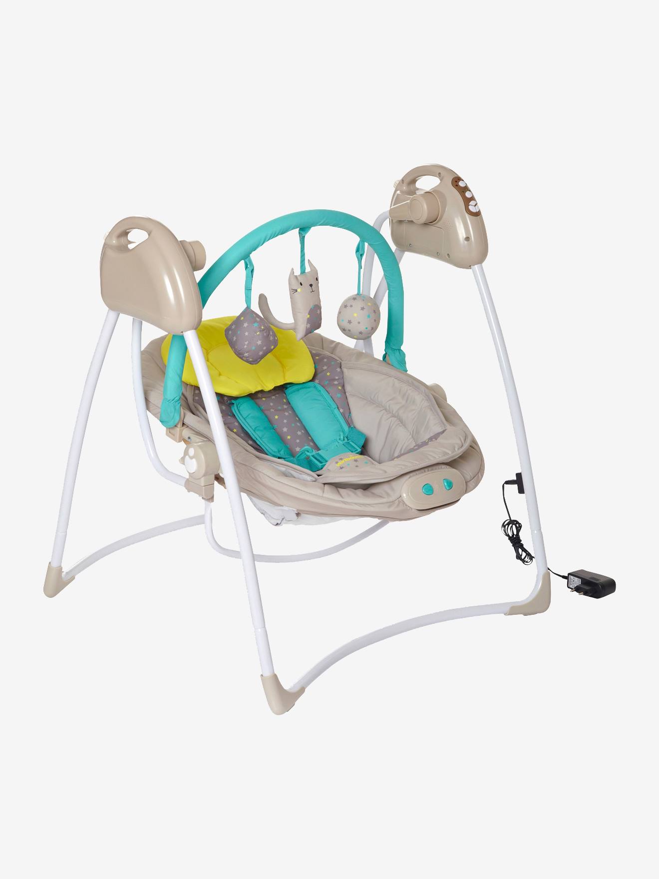 Balancelle Avec Arche De Jeux Babyswing Vertbaudet Gris Vertbaudet