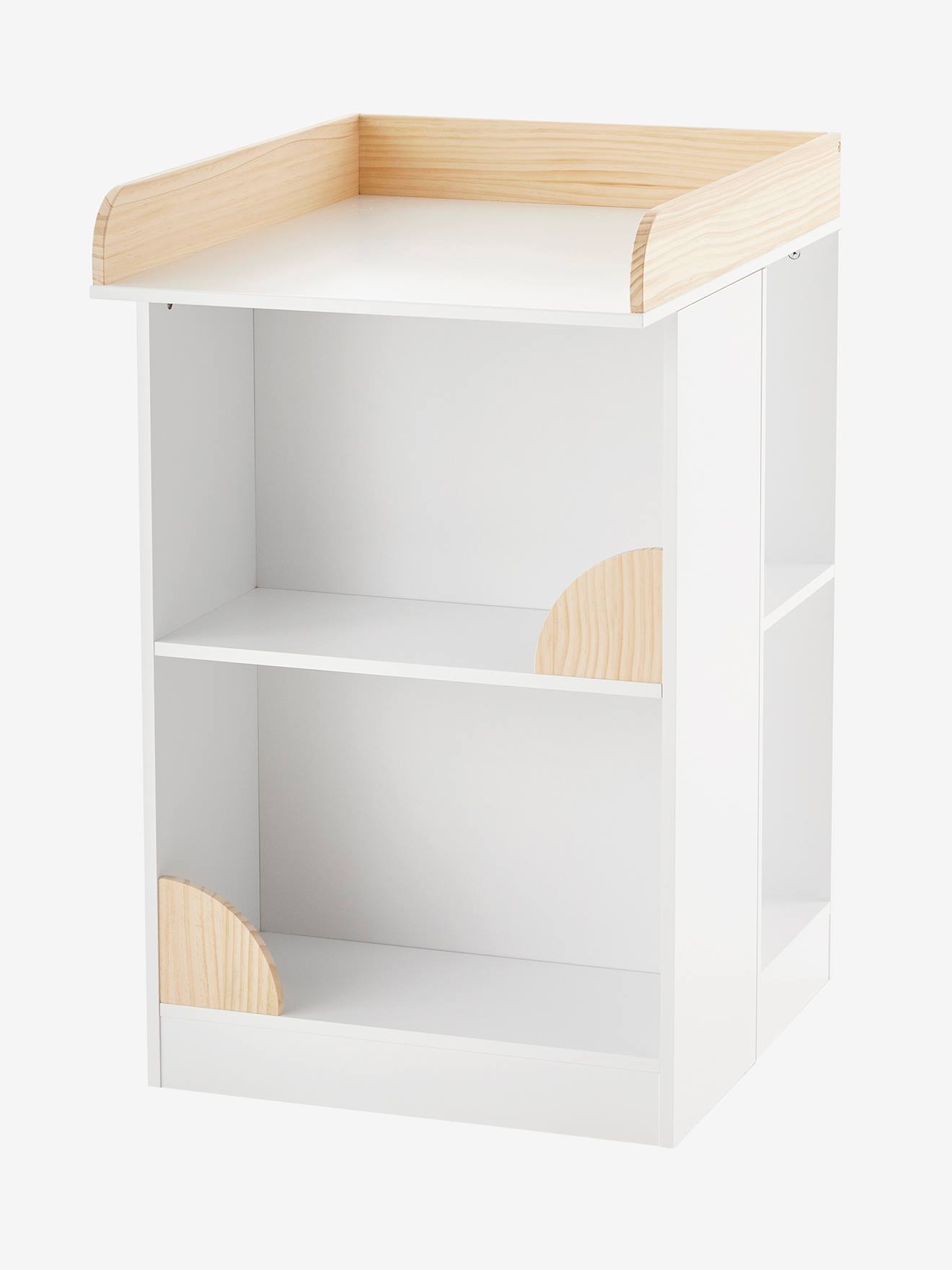 Table à langer transformable en bibliothèque LIGNE ECLIPSE blanc (Vertbaudet) - Image 1