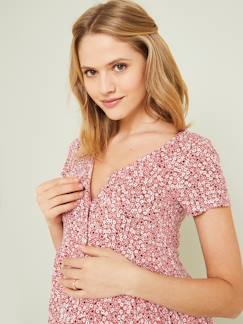 Vêtements de grossesse-Allaitement-Robe fluide évolutive grossesse et d'allaitement
