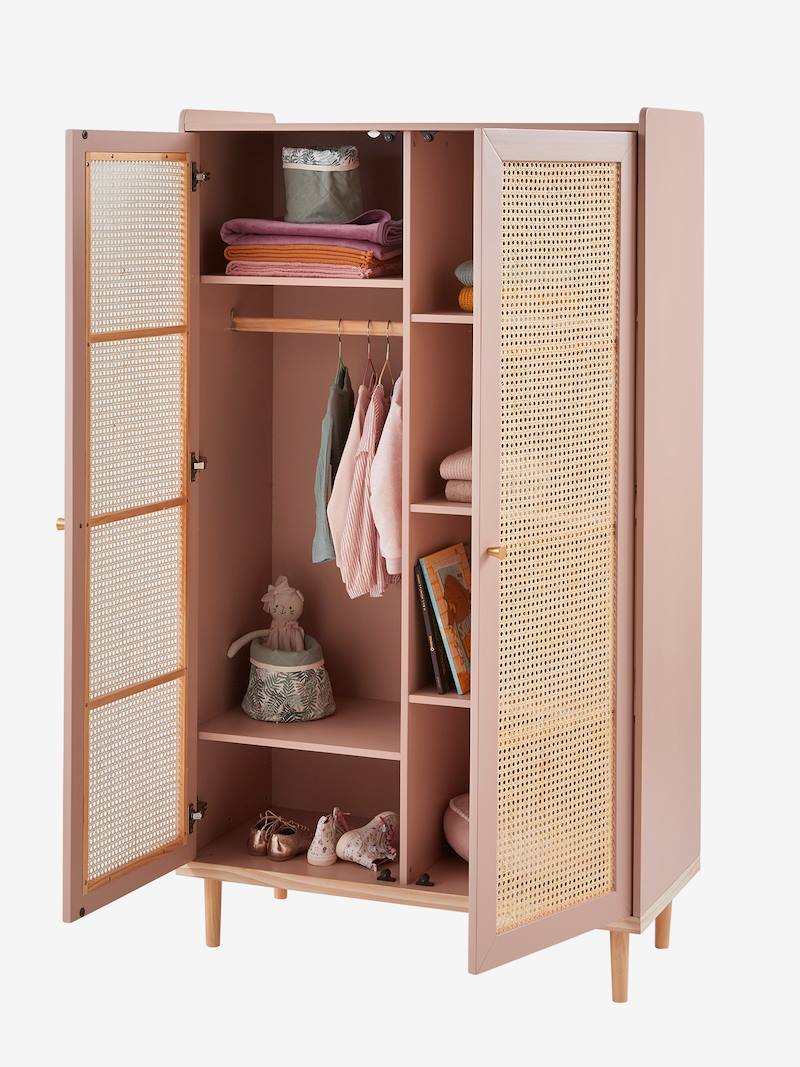Armoire cannage LIGNE POÉSIE rose Vertbaudet
