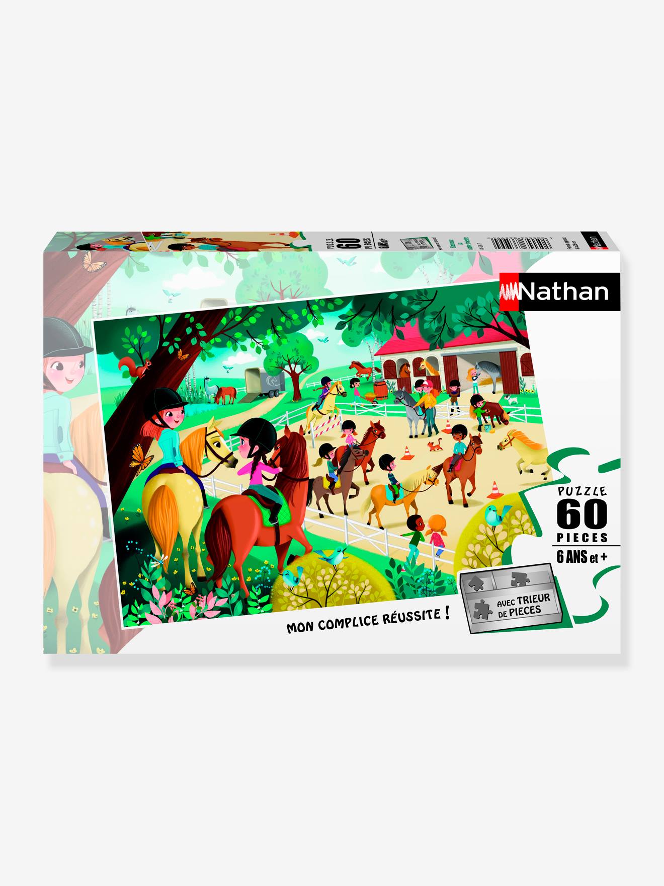 Ravensburger - Puzzle 60 Pièces - Bienvenue Au Centre Équestre - Nathan Multicolore