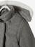 Manteau fille en drap de laine gris clair+Marine grisé 5 - vertbaudet enfant 
