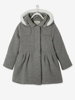 Fille-Manteau, veste-Manteau fille en drap de laine