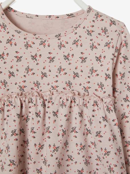 T-shirt blouse fille imprimé fleurs encre imprimé+rose pâle imprimé 7 - vertbaudet enfant 