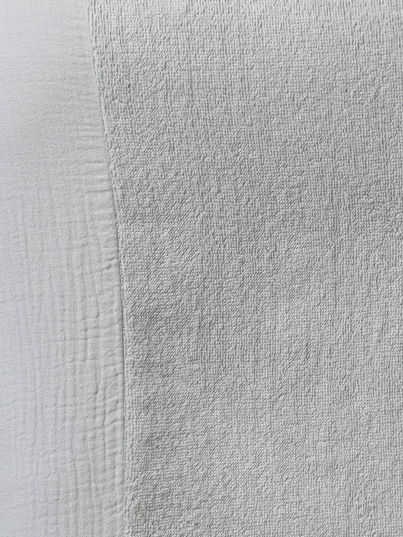 Housse matelas à langer bi-matière gaze de coton/éponge vert céladon (Vertbaudet) - Image 1