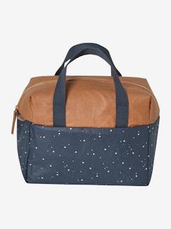 Puériculture-Sac à langer-Accessoires sac-Lunch box bicolore en coton enduit
