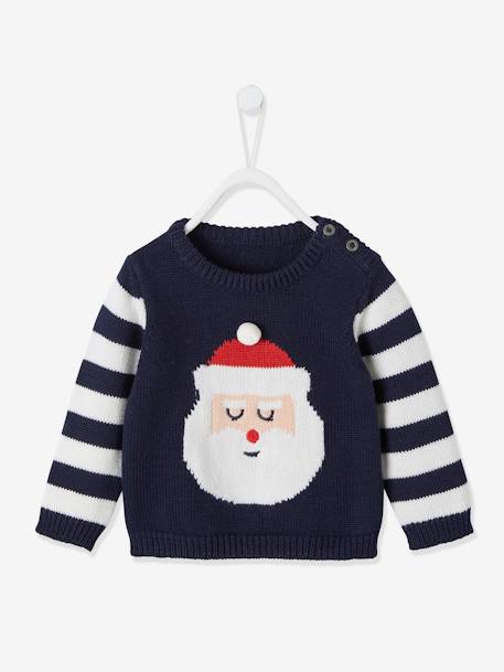 oeko-tex-Bébé-Pull "Père Noël" bébé en tricot