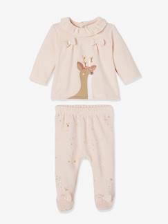 Bébé-Pyjama, surpyjama-Pyjama 2 pièces en velours bébé Noël