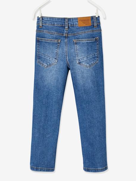 Jean droit MorphologiK LARGE 'waterless' garçon DENIM BRUT+STONE 8 - vertbaudet enfant 