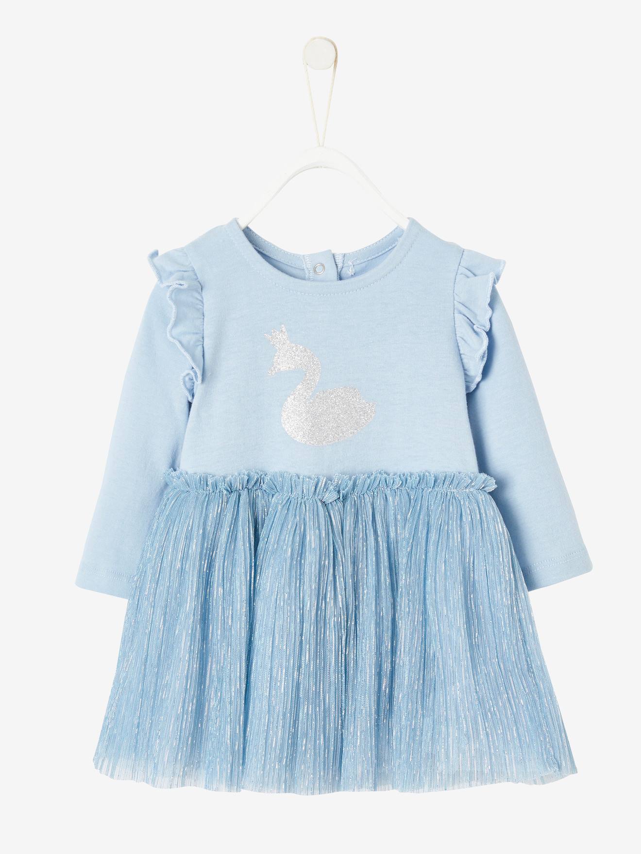 Robe 2 en 1 bébé bleu clair