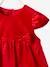 Ensemble robe de Noël en velours avec collant bébé rouge brique 4 - vertbaudet enfant 