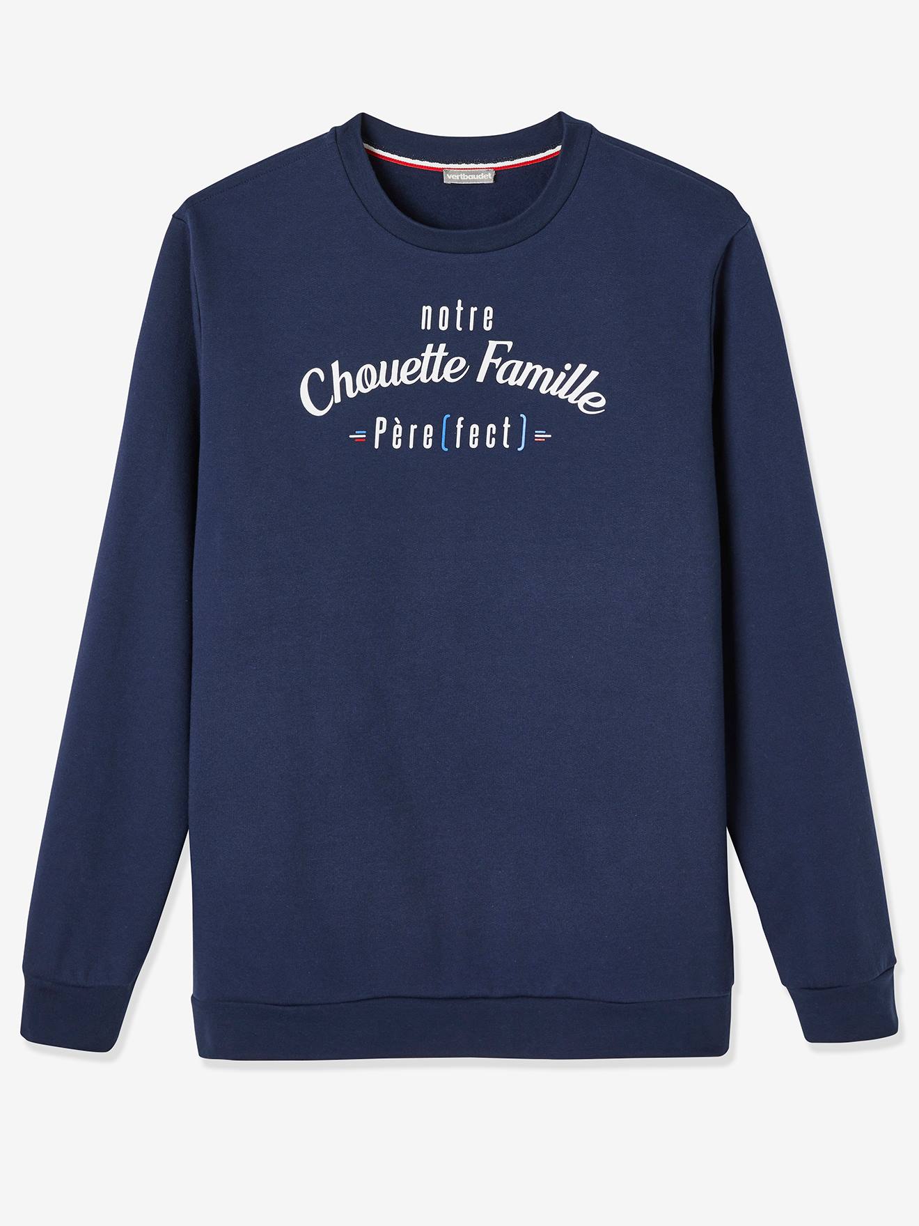 Sweat homme notre Chouette Famille collection capsule fabrication franaise marine grise 35$