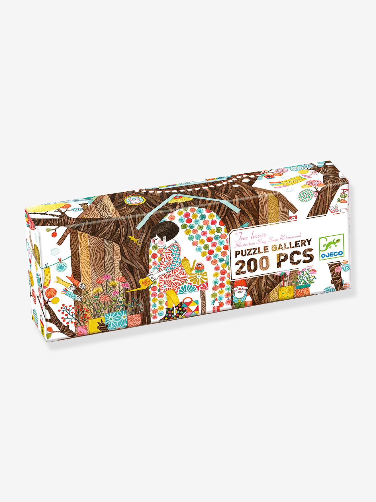 Puzzle Tree house - 200 Pièces - DJECO multicolore