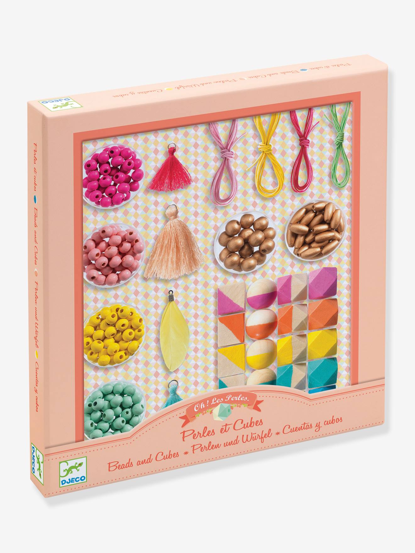 Coffret Perles et Cubes - DJECO multicolore