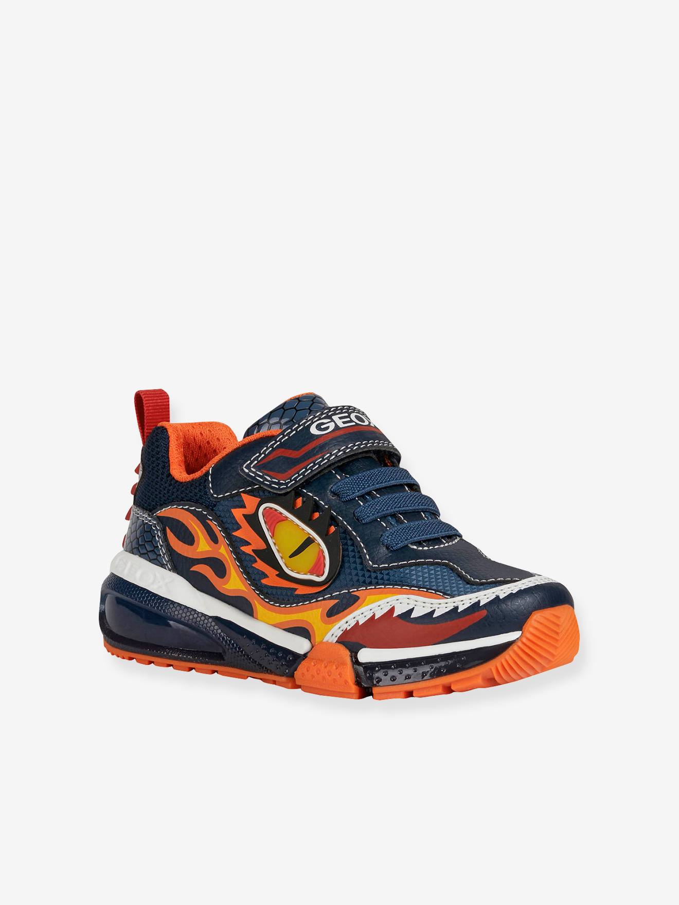 Basket Montante Geox Enfant/Garçons J Perth B.D -SYNT+WAX.LEA - Galerie-Chic