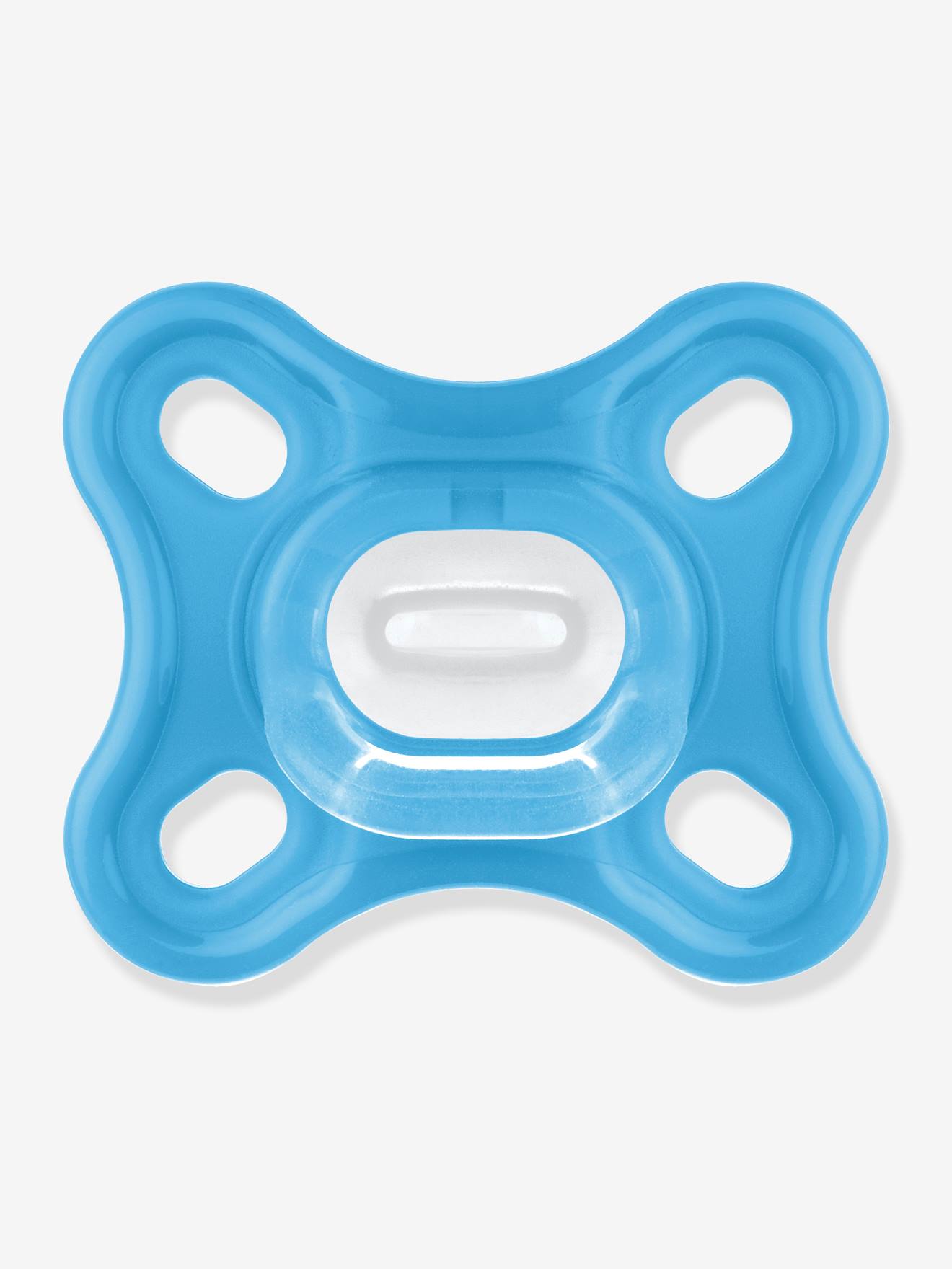 Lot de 2 sucettes nouveau-né en silicone Comfort bleu + vert (Mam) - Image 2