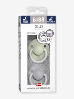 -Lot de 2 sucettes-tétines De Lux en silicone BIBS