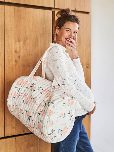 Vertbaudet - Sac à langer Baby Roll en gaze de coton eau de rose