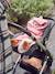 Plaid bébé à capuche en molleton, doublé peluche Encre+rose 12 - vertbaudet enfant 