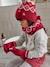 Ensemble fille bonnet + snood + gants jacquard framboise 6 - vertbaudet enfant 