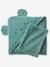 Cape de bain + gant en gaze de coton bio*, bleu+ocre+rose+vert 19 - vertbaudet enfant 