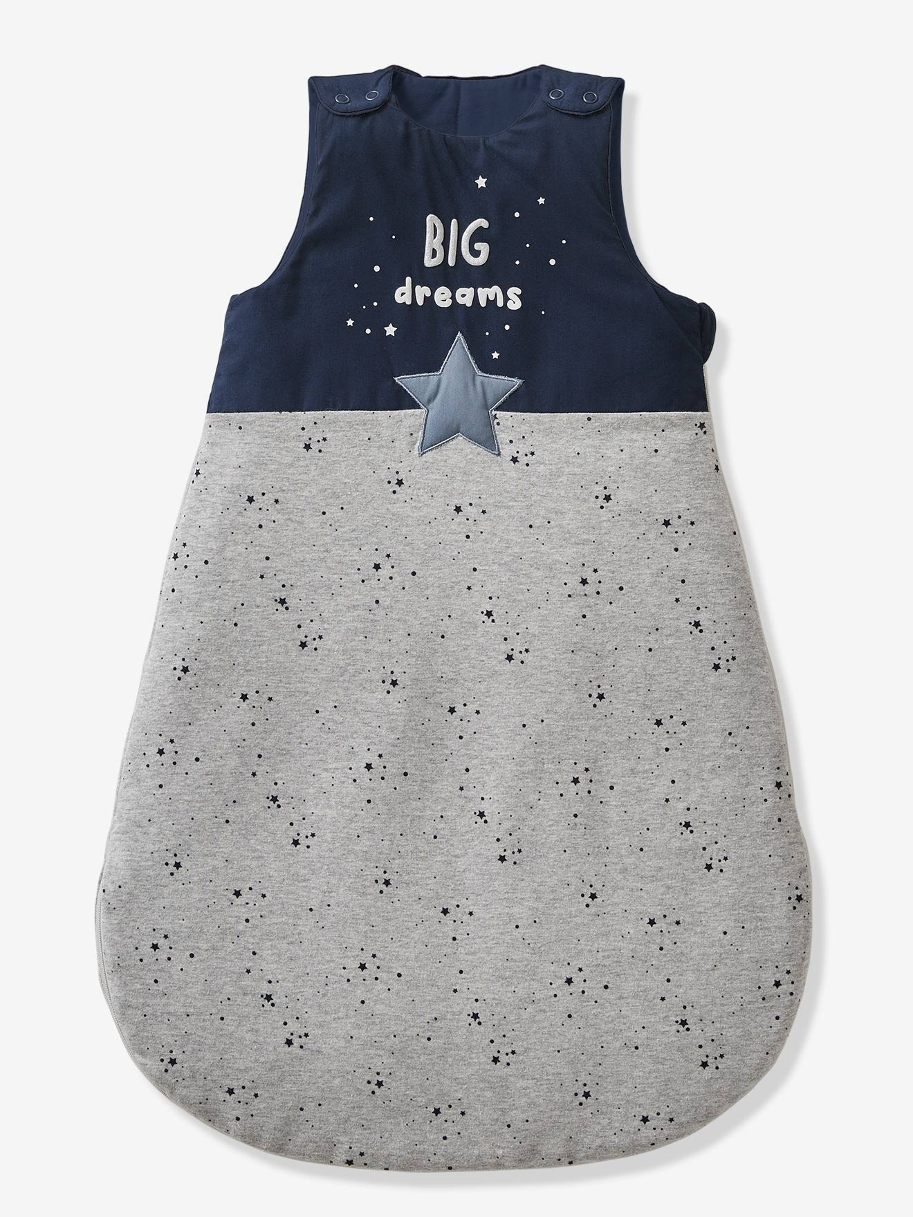 Gigoteuse sans manches BIG DREAMS Oeko Tex® marine / gris chiné