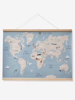 Carte du Monde mappemonde murale papier  - vertbaudet enfant
