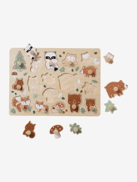 Puzzle boutons GREEN FOREST en bois FSC® multicolore 6 - vertbaudet enfant 