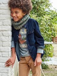 Chemise en jean garçon  [numero-image] - vertbaudet enfant 