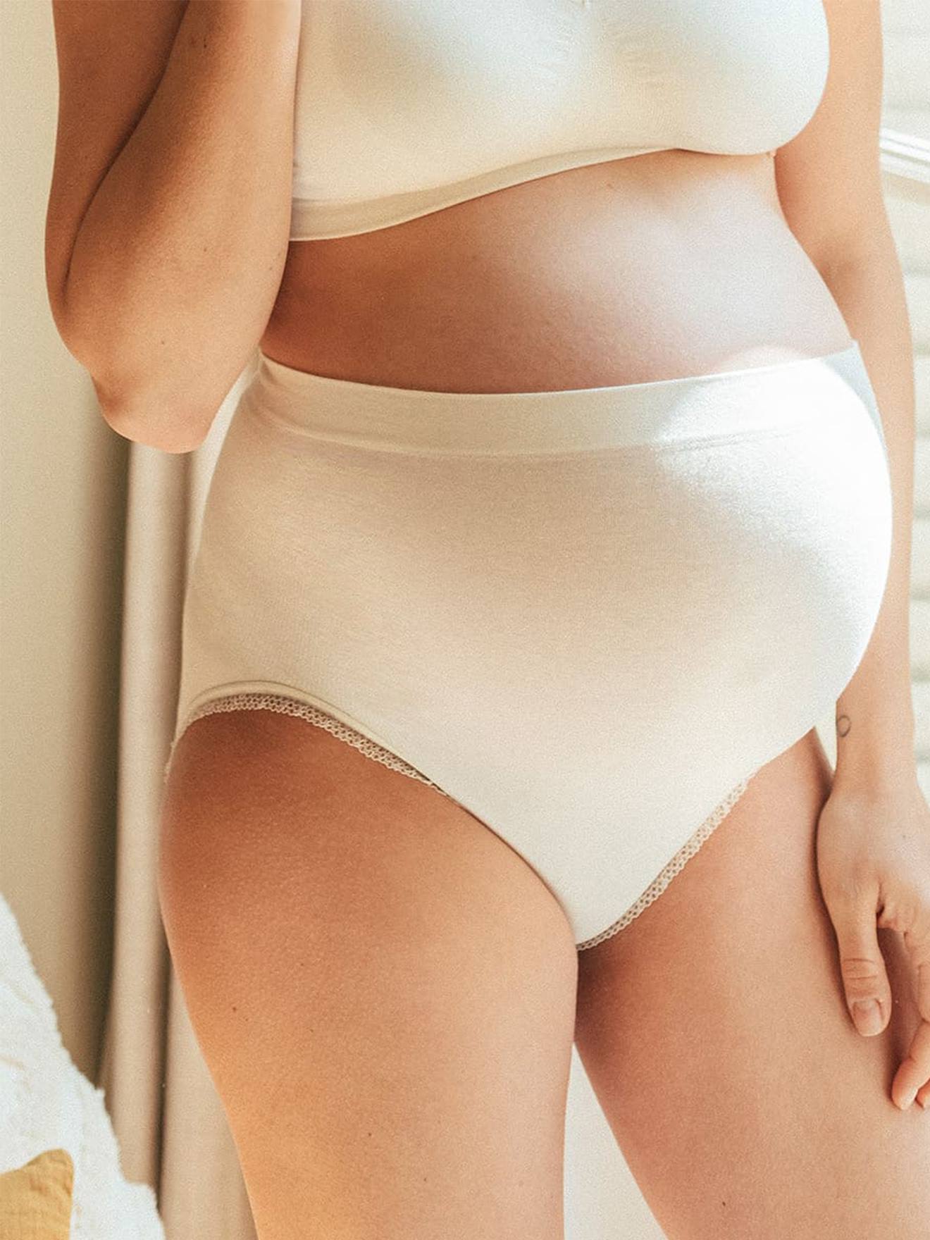 Culotte haute de grossesse sans couture Organic CACHE COEUR