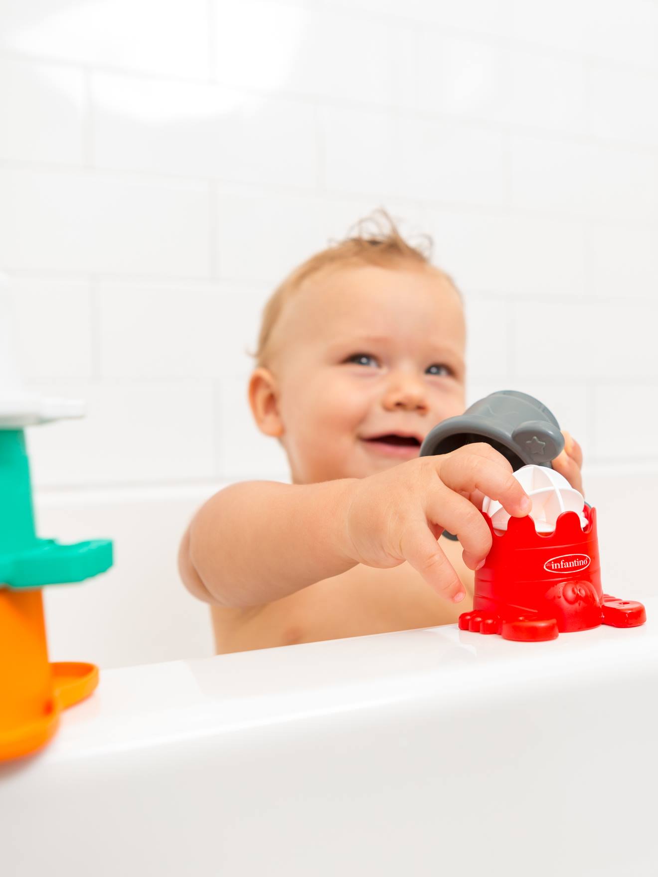 Coffret de bain 17 jouets de Infantino, Jouets de bain : Aubert