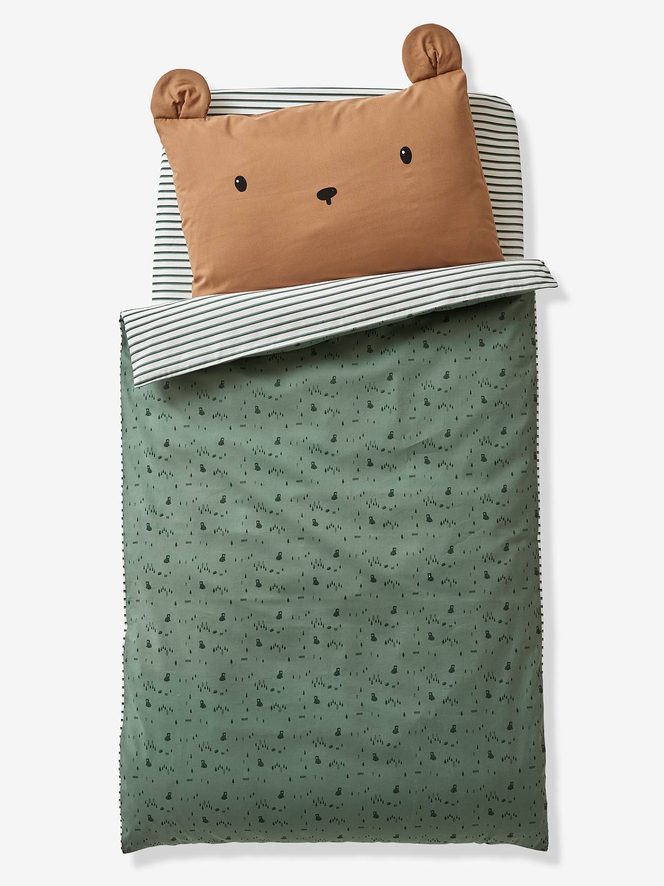 Housse de couette bébé GREEN FOREST Oeko-Tex® vert