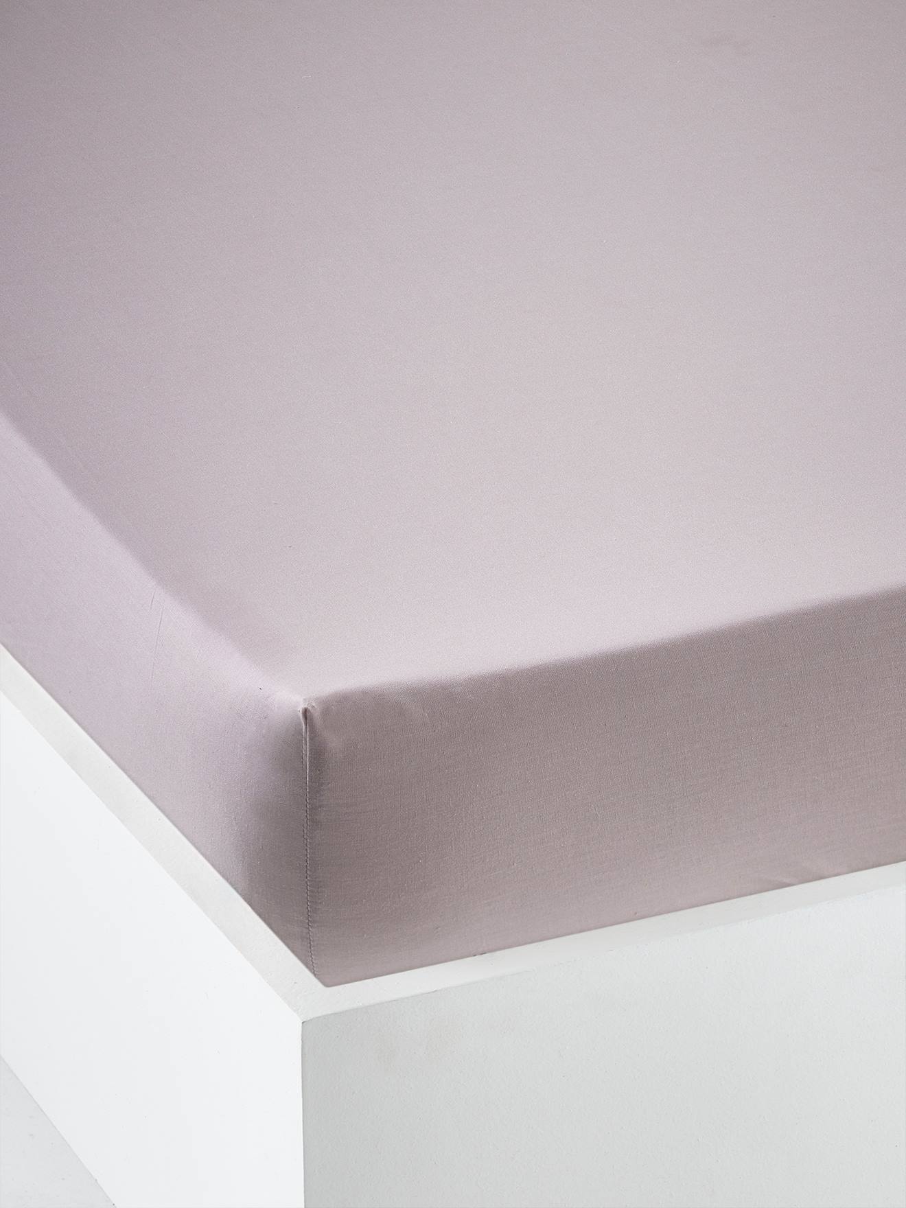 Drap-housse uni enfant lilas