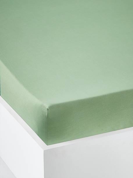 Drap-housse uni enfant anthracite+bleu clair+bleu jean+corail+ecru+ecru+gris+lilas+marine+pistache+rose clair+terracotta+vert+vert bleuté+vert sauge 36 - vertbaudet enfant 