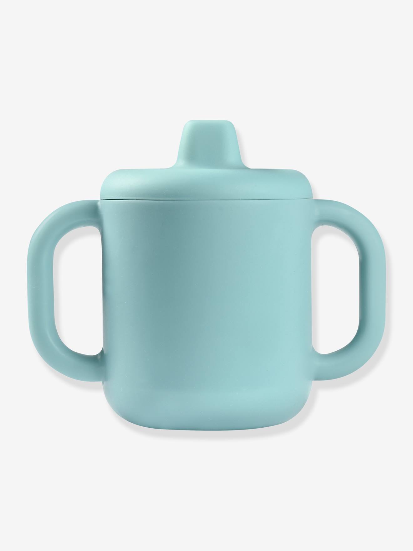Tasse d'apprentissage en silicone bleu