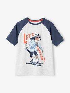 Garçon-T-shirt, polo, sous-pull-T-shirt motifs graphiques garçon manches courtes raglan
