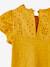 T-shirt fille avec détails broderie anglaise  Oeko-Tex® bleu grisé+bleu marine+corail+jaune pâle+moutarde+vert pâle 19 - vertbaudet enfant 
