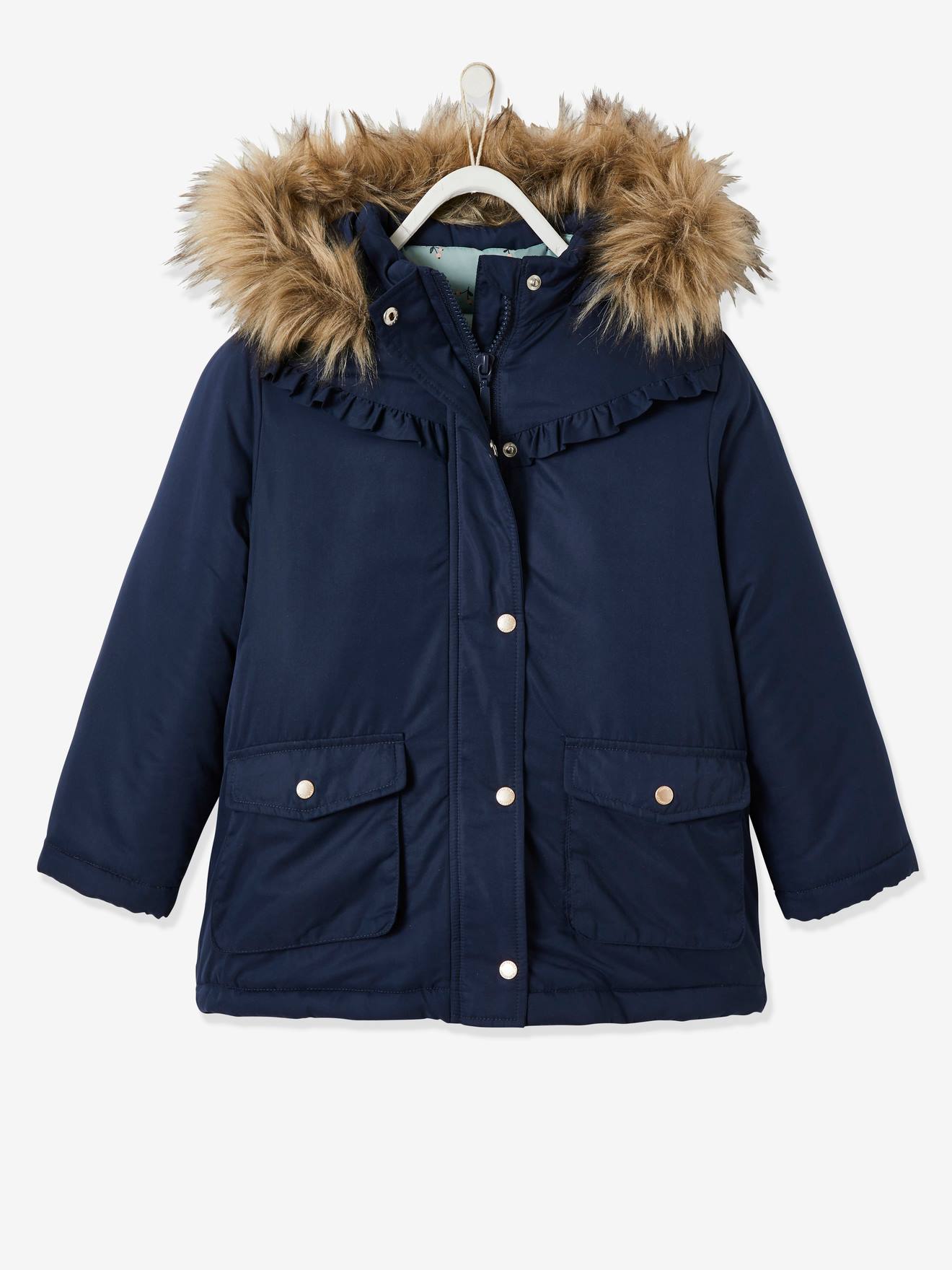 Parka 3 en 1 fille hiver encre