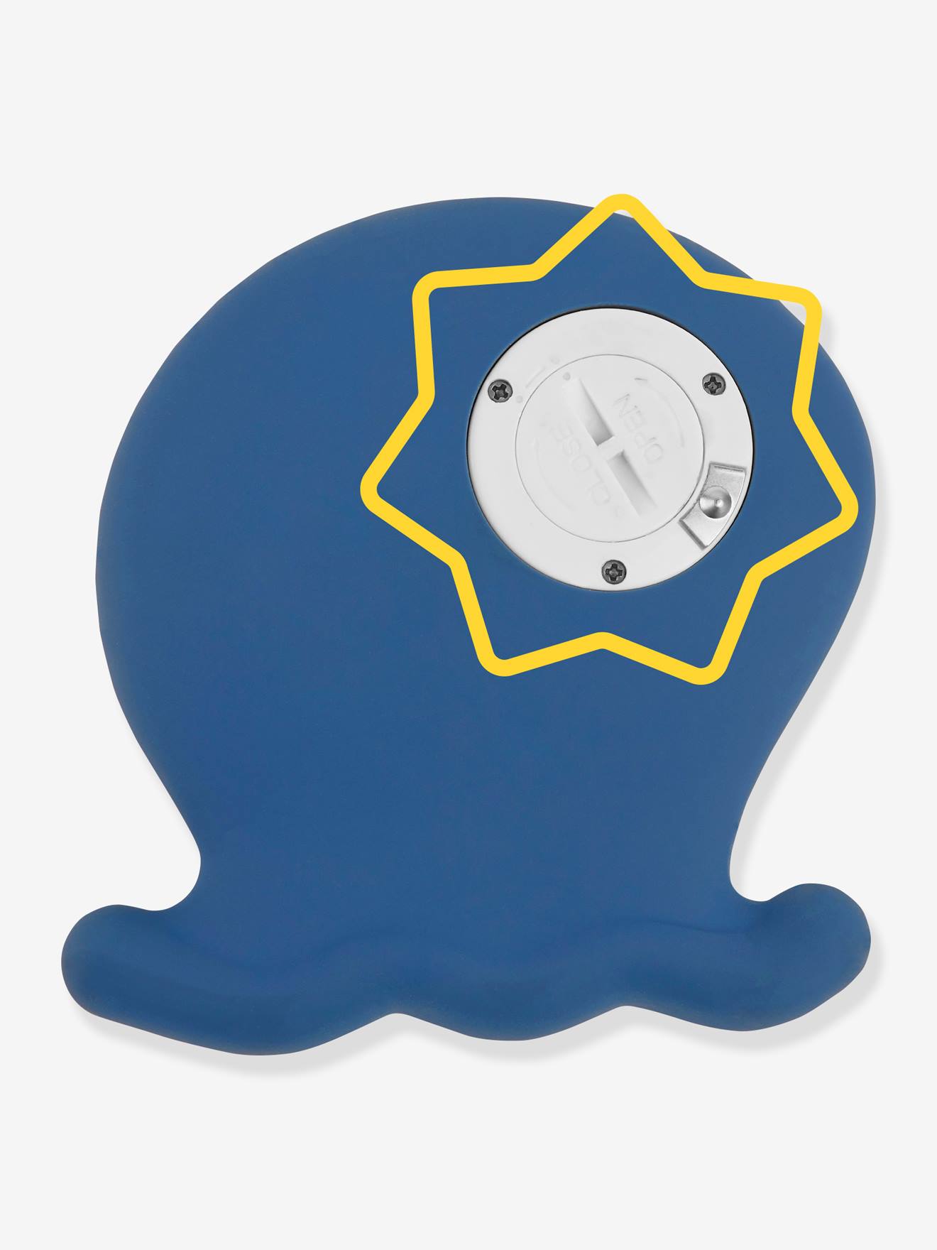 Thermomètre de bain bleu/corail de Tigex sur allobébé