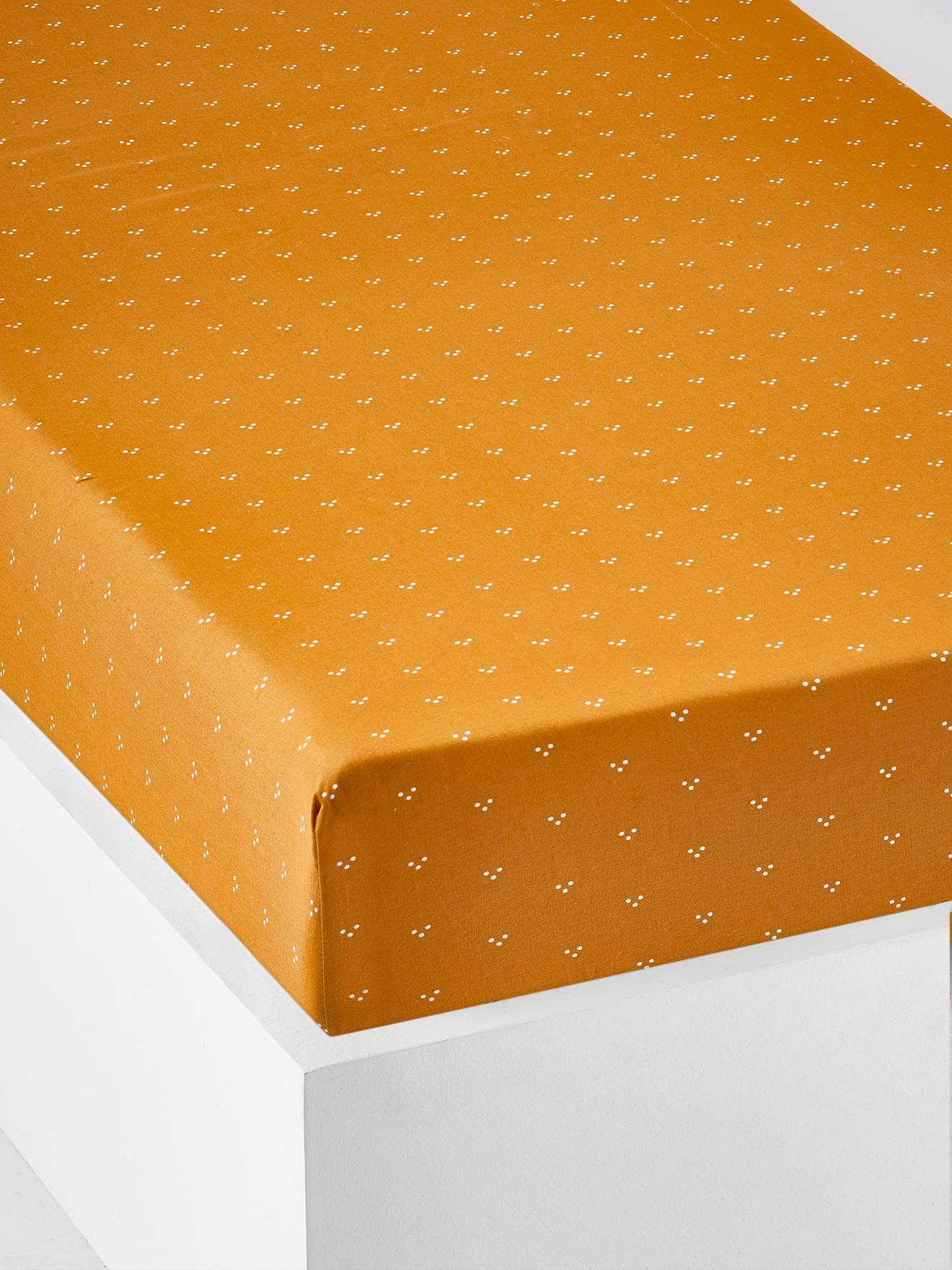 Drap-housse bébé MINI ZOO caramel