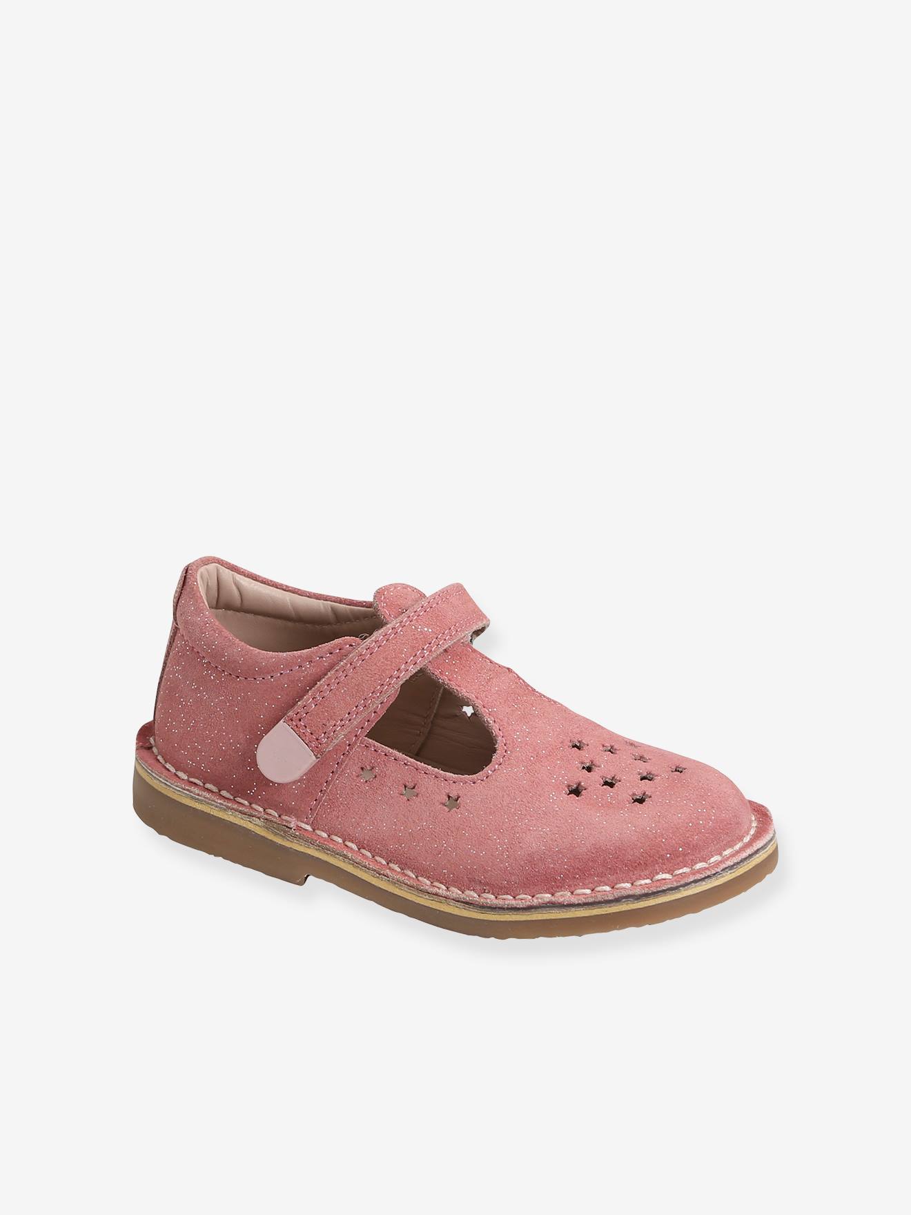 Salomés cuir fille collection maternelle rose