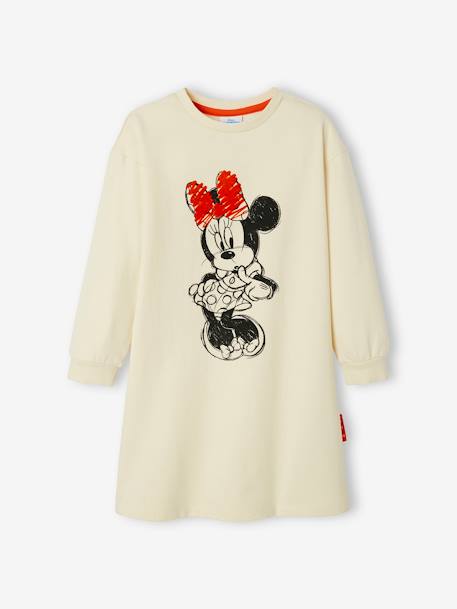Robe-sweat fille Disney® Minnie écru 1 - vertbaudet enfant 
