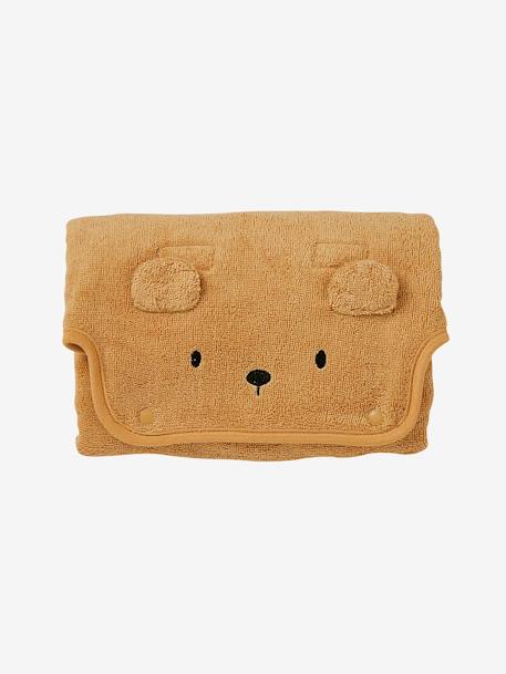 Vertbaudet - Tapis à langer de voyage en éponge Ourson caramel