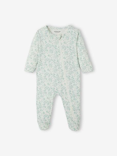 Lot de 3 pyjamas bébé en jersey ouverture zippée lot ivoire+lot moutarde 2 - vertbaudet enfant 