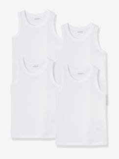 Lot 4 débardeurs maillot de corps BASICS  - vertbaudet enfant